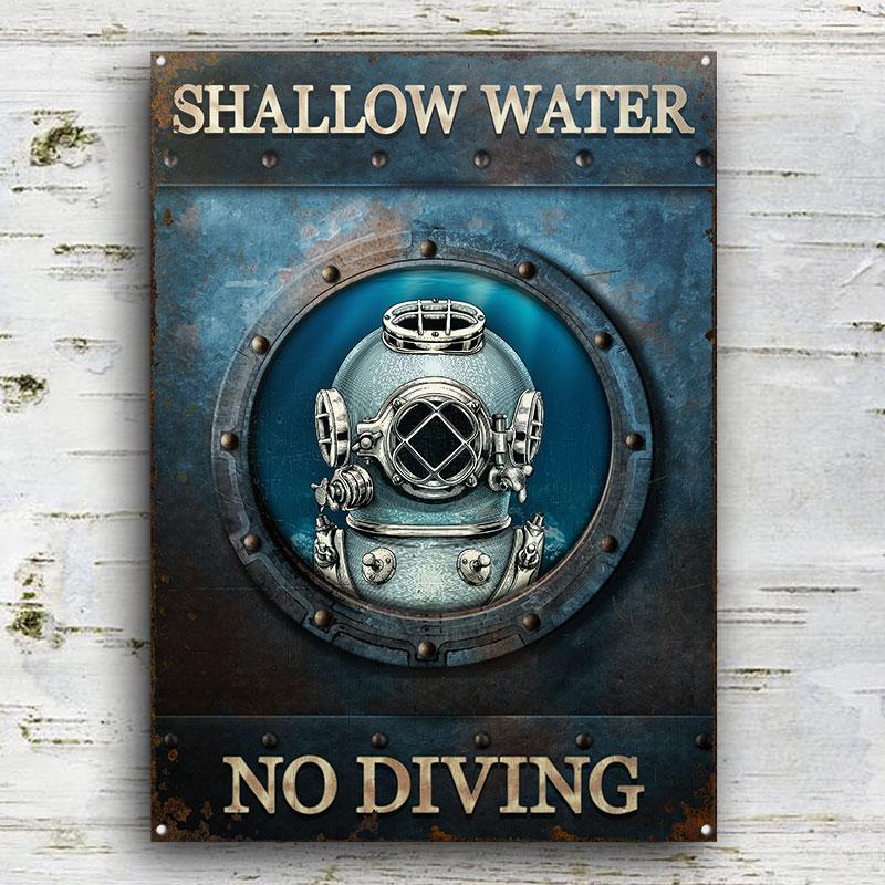 Diving-Shallow-Water-Diving-Customized-Classic-Metal-Signs-1 Diving Shallow Water Diving Customized Classic Metal Signs 1