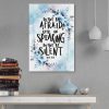 Do Not Be Afraid Keep On Speaking Do Not Be Silent - Acts 18:9 Canvas Wall Art