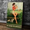Dog Canvas Be Kind To Animals Canvas Prints Wall Art Decor