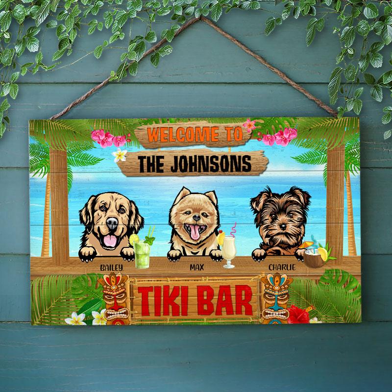 Dog-Tiki-Bar-Dog-Lover-Gift-Personalized-Custom-Wood-Rectangle-Sign-1 Dog Tiki Bar Dog Lover Gift Personalized Custom Wood Rectangle Sign 1