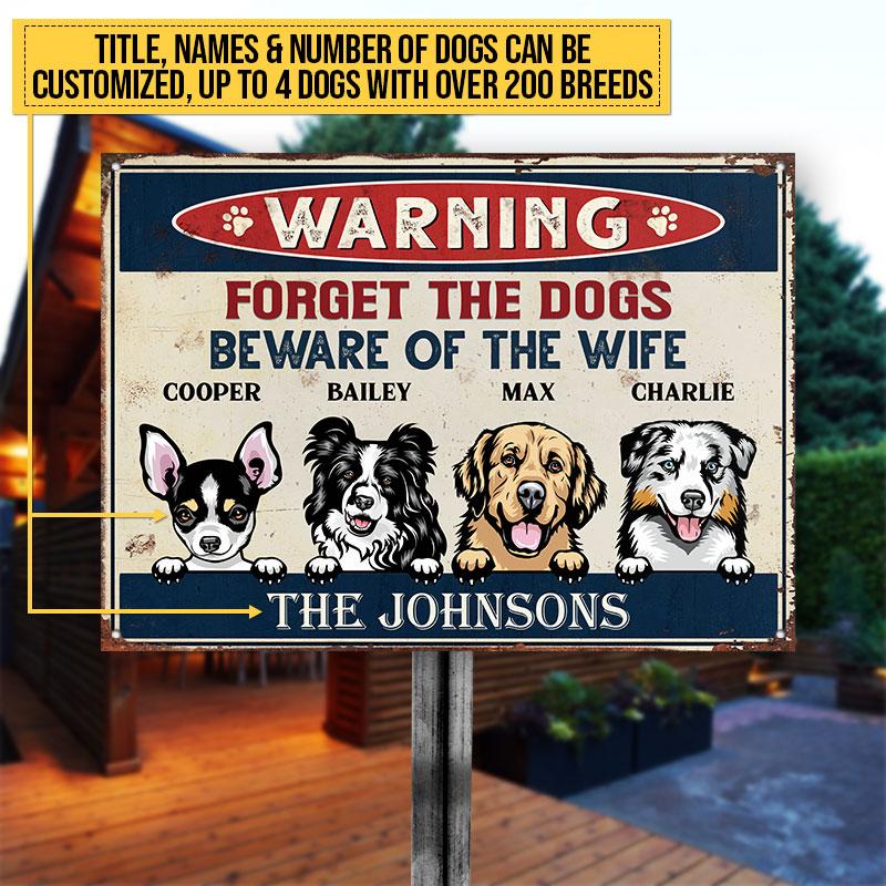 Funny Dog Warning Sign