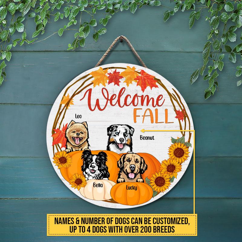 Dog Fall Door Hanger