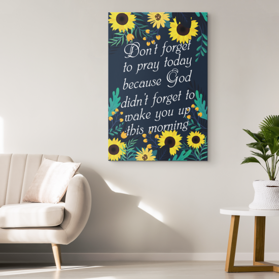 DonT Forget To Pray Today Canvas Print Christian Wall Art 1