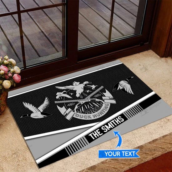 Duck Hunting Personalized Custom Name Doormat Welcome Mat