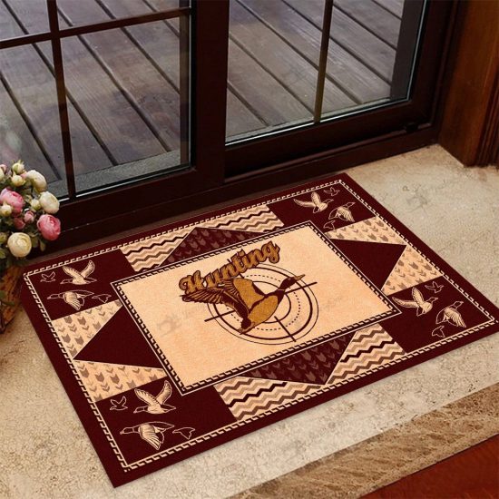 Duck Hunting Personalized Custom Name Doormat Welcome Mat