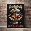Eagle American Flag Canvas I Am A U.S. Veteran I Am A Proud American Canvas Prints Wall Art Decor