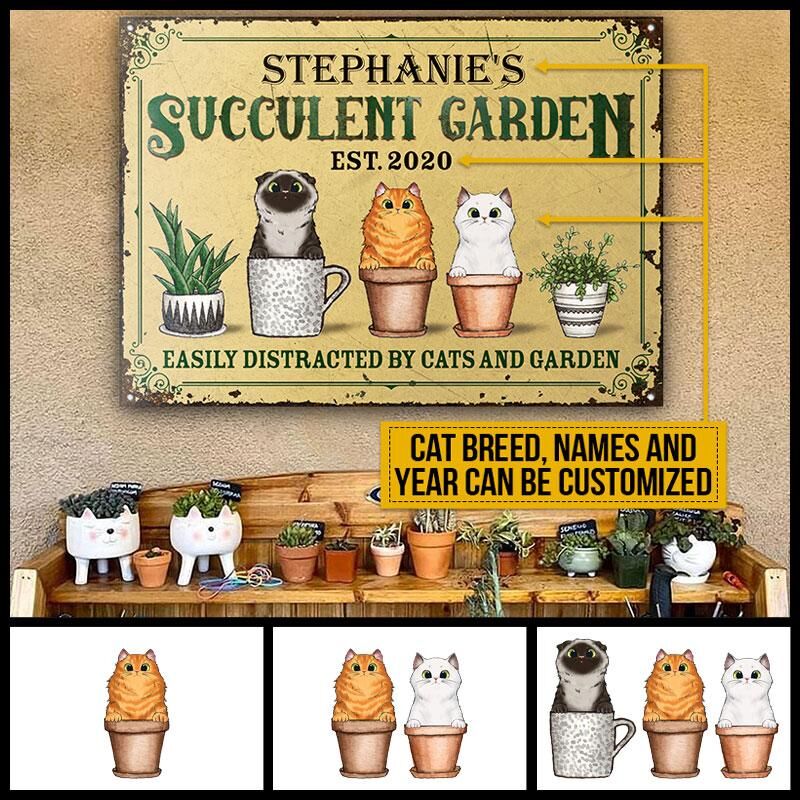 Easily Distracted By Cats And Garden