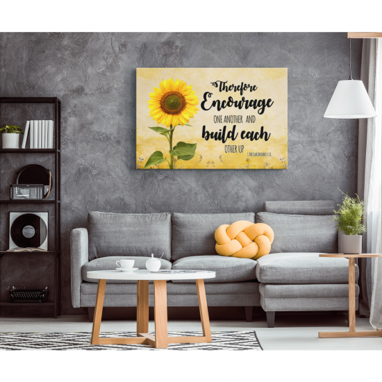Encourage One Another And Build Each Other Up Canvas Wall Art 1 1