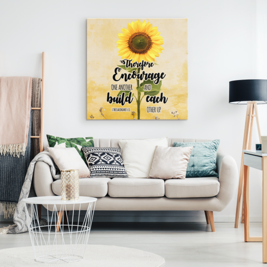 Encourage One Another And Build Each Other Up Canvas Wall Art 1