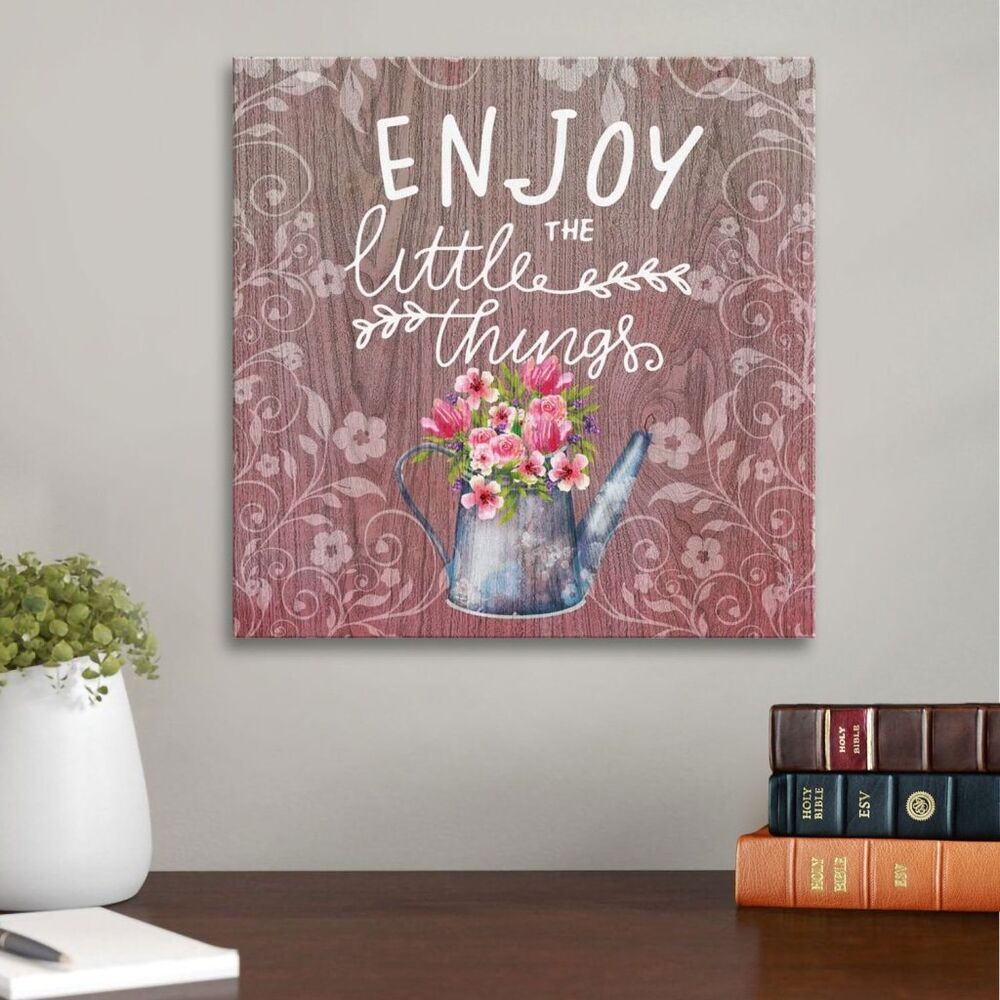 Enjoy The Little Things Canvas Wall Art