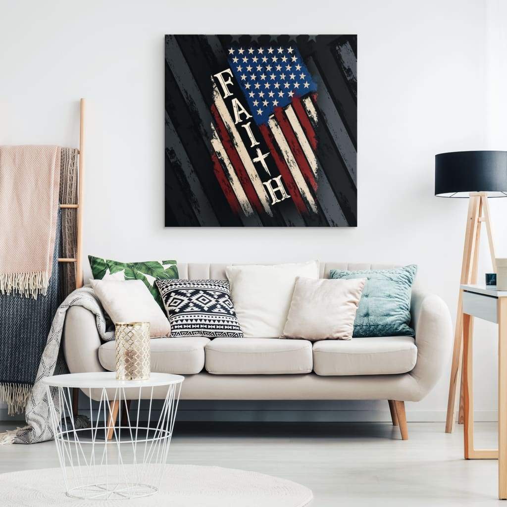 Faith-American-Flag-Christian-Wall-Art-Canvas-Print-2 Faith American Flag Christian Wall Art Canvas Print 2