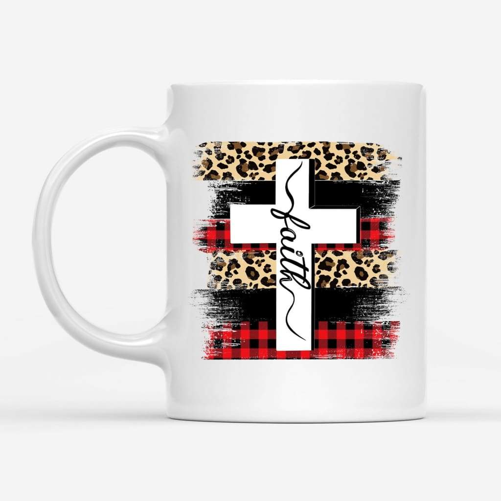 Faith-Cross-Plaid-Leopard-Coffee-Mug-1 Faith Cross Plaid Leopard Coffee Mug 1