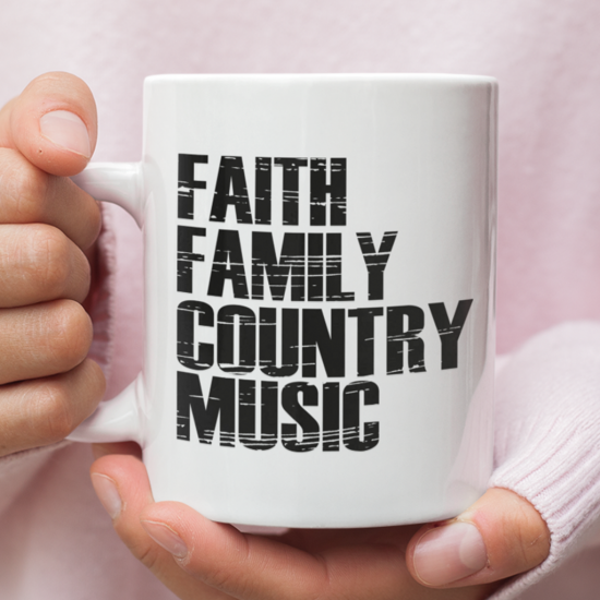 Faith Family Country Music Coffee Mug