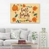 Fall For Jesus He Never Leaves Thanksgiving Canvas Wall Art