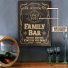 Family Bar Decor Serving Whatever You Bring Custom Classic Metal Signs