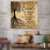 Family Like Branches On A Tree Canvas Wall Art - Christian Wall Art