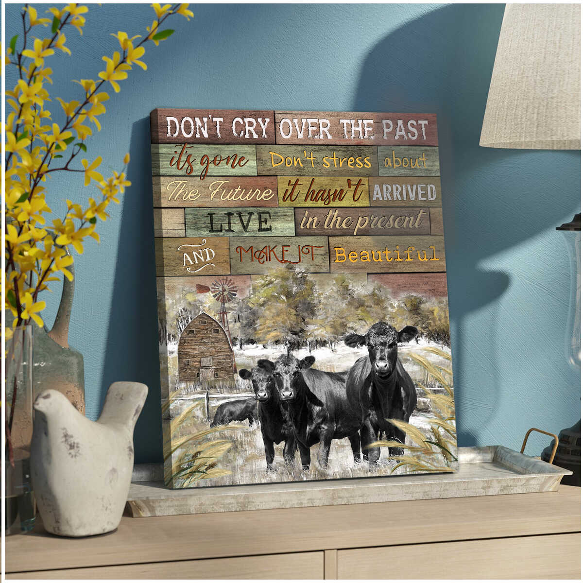 Farm-Angus-Cows-DonT-Cry-Over-The-Past-Canvas-Prints-Wall-Art-Decor-1 Farm Angus Cows DonT Cry Over The Past Canvas Prints Wall Art Decor 1
