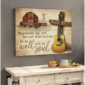 Farm Canvas It Is Well With My Soul Wall Art Decor 1