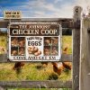 Farm Chicken Coop Fresh Eggs Come And Get Custom Classic Metal Signs