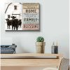 Farm Farmhouse Angus Cows Canvas Having Both Is A Blessing Wall Art Decor