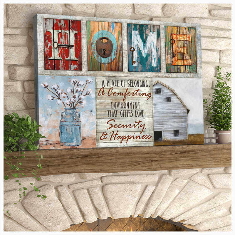 Farm Farmhouse Canvas Home Wall Art Decor