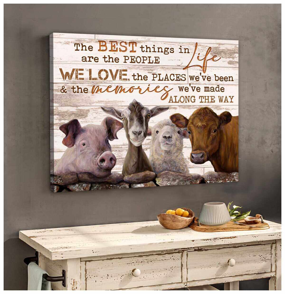 Farm-Farmhouse-Canvas-The-Best-Things-In-Life-Wall-Art-Decor-1 Farm Farmhouse Canvas The Best Things In Life Wall Art Decor 1
