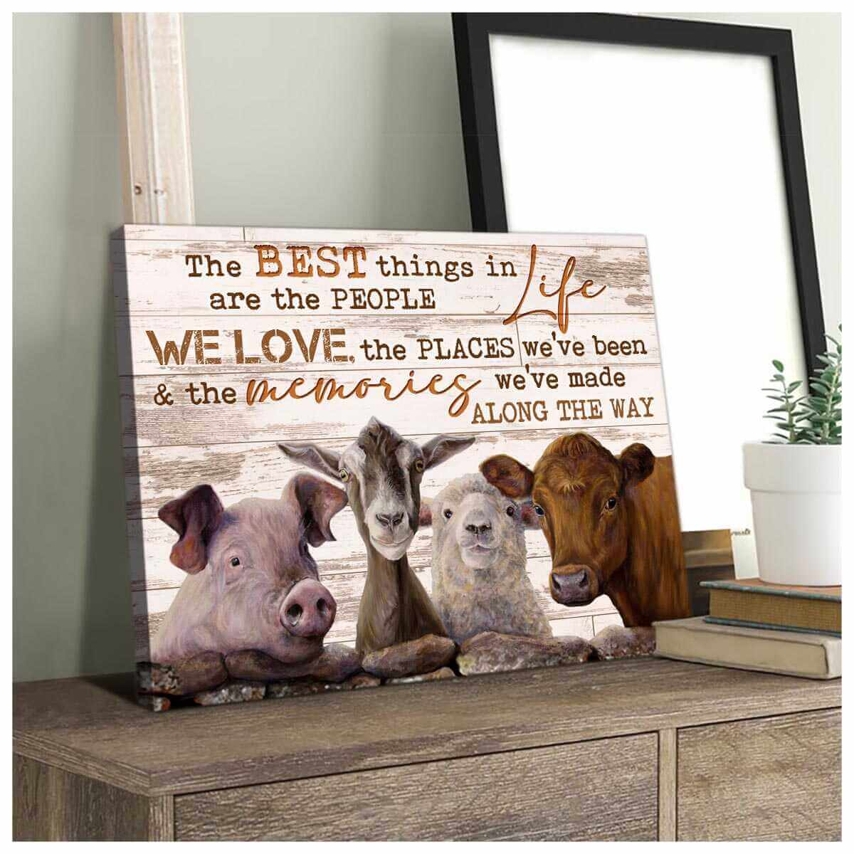 Farm-Farmhouse-Canvas-The-Best-Things-In-Life-Wall-Art-Decor-2 Farm Farmhouse Canvas The Best Things In Life Wall Art Decor 2