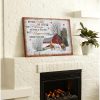 Farm Farmhouse Horses Christmas Canvas Happiness Come Through Your Door Wall Art Decor