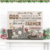 Farm Farmhouse Hummingbirds Canvas So God Made A Farmer Wall Art Decor
