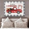 Farm Farmhouse Today I Choose Joy Labrador Retriever Canvas Prints Wall Art Decor