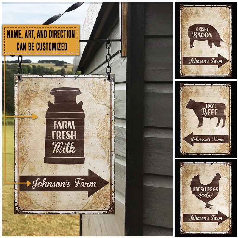 Farm Fresh Product Sign Custom Classic Metal Signs
