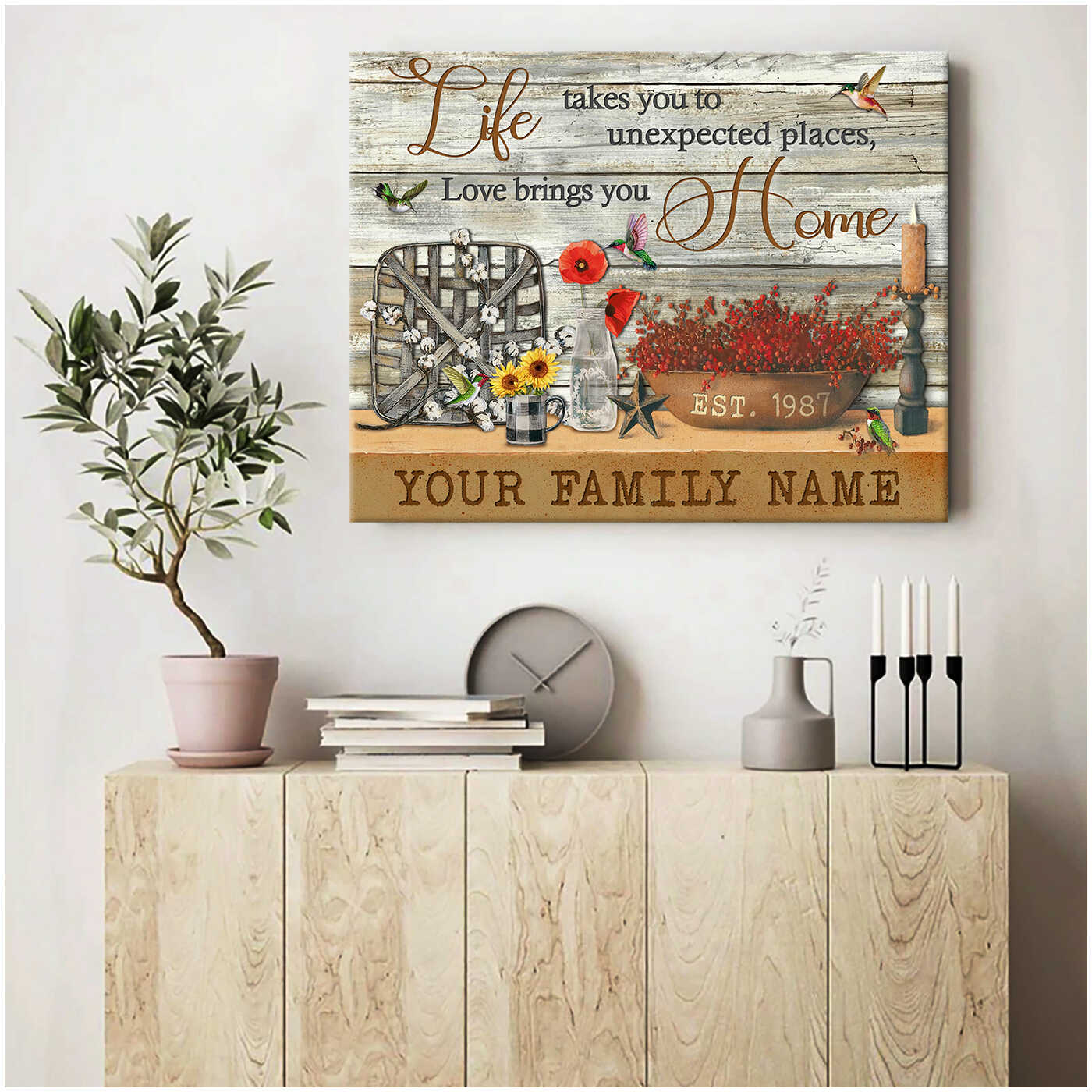 Farmhouse Decor And Hummingbirds On Vintage Rustic Wood Life Takes You To Unexpected Places