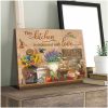 Farmhouse Kitchen And Hummingbird This Kitchen Is Seasoned With Love Canvas Prints Wall Art Decor