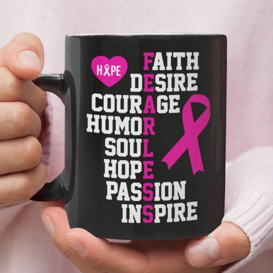 Fearless Breast Cancer Awareness Coffee Mug