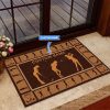 Female Golfer Personalized Custom Name Doormat Welcome Mat