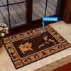 Female Wrestling Personalized Custom Name Doormat Welcome Mat