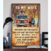 Firefighter To My Wife Our Home Ain't No Castle Canvas Prints Wall Art Decor