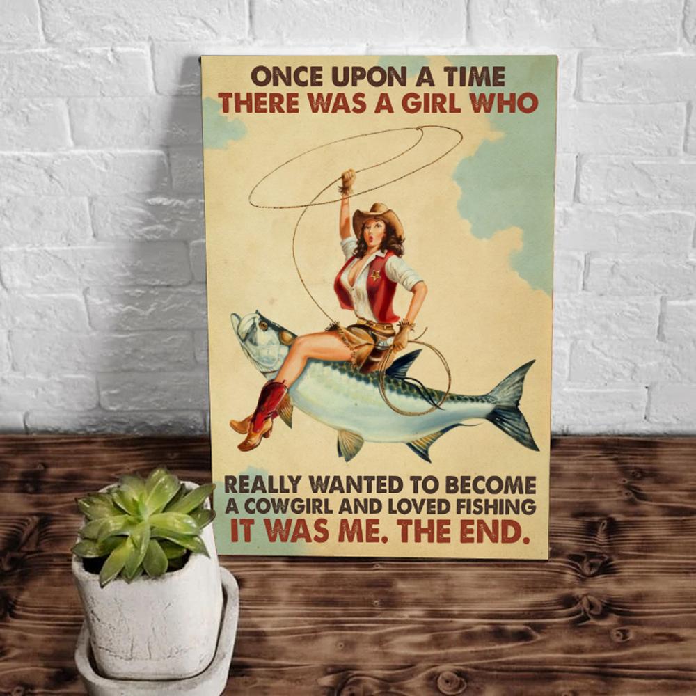 Fishing-Canvas-Once-Upon-A-Time-There-Was-A-Girl-Who-Really-Wanted-To-Become-Canvas-Prints-Wall-Art-Decor-1 Fishing Canvas Once Upon A Time There Was A Girl Who Really Wanted To Become Canvas Prints Wall Art Decor 1