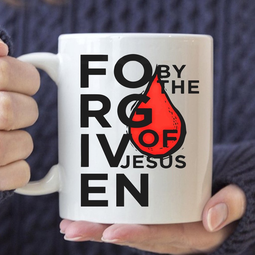 Forgiven By The Blood Of Jesus Coffee Mug