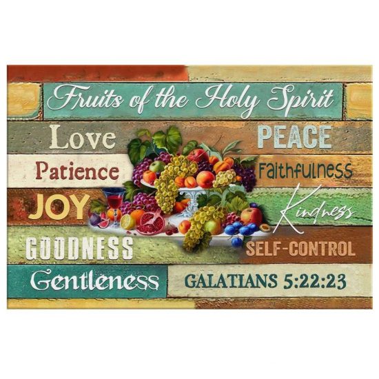 Fruits Of The Holy Spirit Wall Art Canvas Christian Wall Art 2