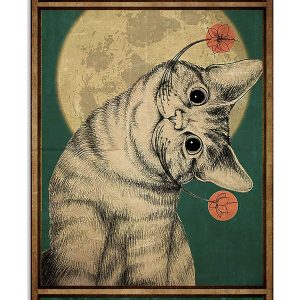 Funny Cat Canvas Every Little Thing Is Gonna Be Alright Cat Canvas