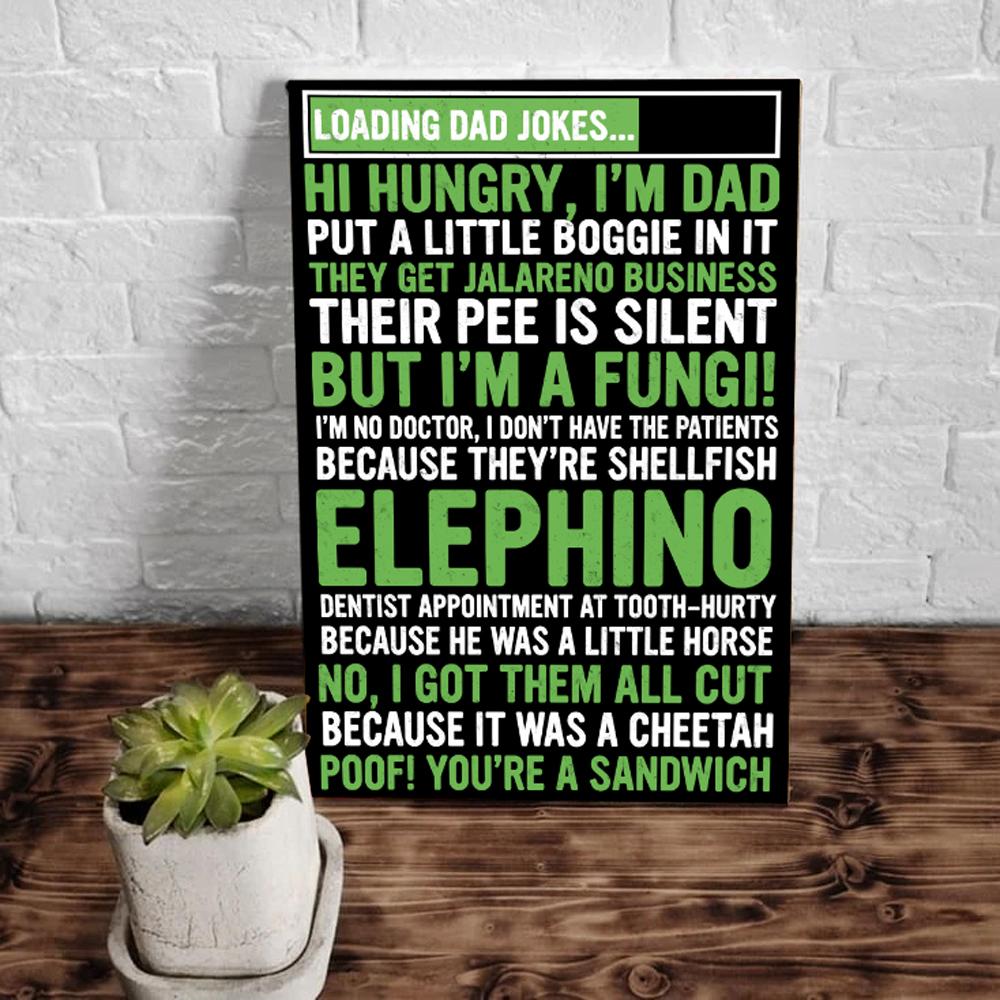 Loading Dad Jokes Canvas