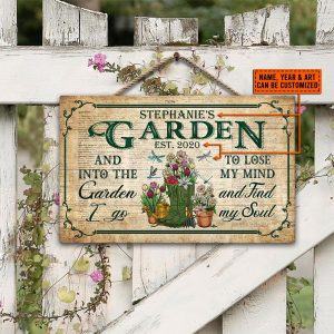 Garden Dictionary Lose My Mind Find My Soul Custom Wood Rectangle Sign 1