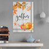 Gather And Give Thanks Canvas Wall Art