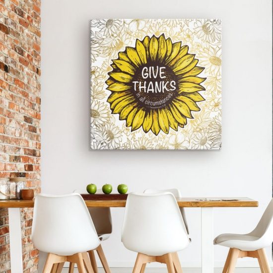 Give Thanks In All Circumstances 1 Thessalonians 518 Canvas Wall Art 1 2
