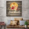 Give Thanks With A Grateful Heart Canvas Wall Art