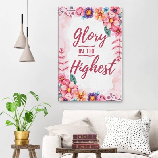 Glory In The Highest Canvas Wall Art