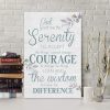 God Grant Me The Serenity - Serenity Prayer Wall Art Canvas Prints Wall Art Decor
