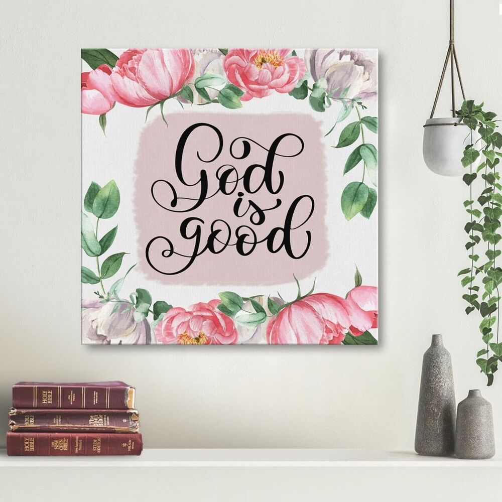 God Is Good Canvas Wall Art