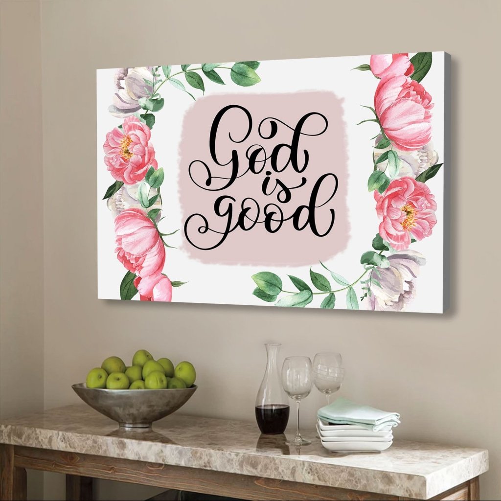 God Is Good Canvas Wall Art